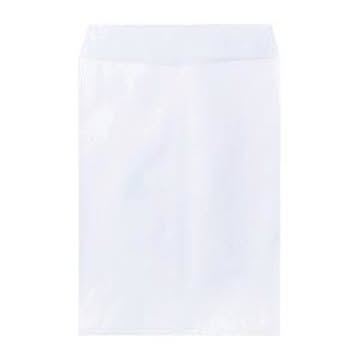 （まとめ） クラフト封筒ホワイト 100枚パック PK-128W 100枚入 【×2セット】