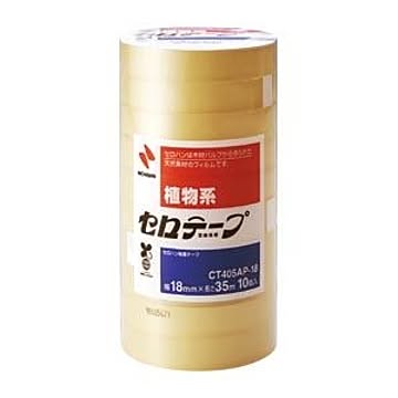 （まとめ） ニチバン セロテープ(R) （大巻）巻芯径76mm業務用 CT405AP-18 10巻入 【×2セット】