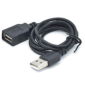 日本トラストテクノロジー 充電・通信USB延長ケーブル 1m (ブラック) JSC-014BK 管理No. 4520008248762