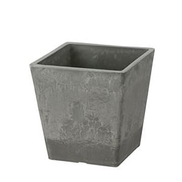 40個セット 深型 植木鉢/プランター 12型 正方形 ライトグレー 約幅12.1cm 軽量 リッチェル ボタニー スクエアポット