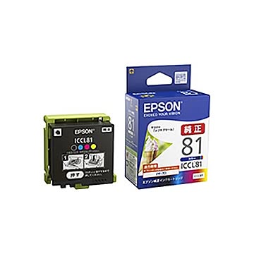 (業務用3セット) 【純正品】 EPSON エプソン インクカートリッジ 【ICCL81 4色一体型】