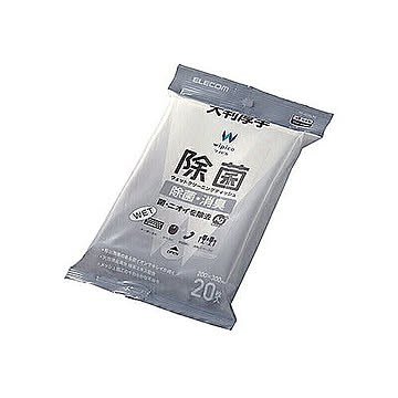 【5個セット】エレコム ウェットティッシュ/除菌/大判/20枚 WC-AG20LPNX5 管理No. 4589453002190