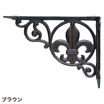 棚受け金具 アイアンブラケット リーフ (pa634153)