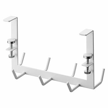 tower タワー(山崎実業) レンジフード横フックタワー 7連 Range Hood Hanging Hook Rack　キッチンツール 換気扇 収納 キッチン用品 隙間収納 スチール 浮かせて収納