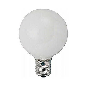 YAZAWA　ベビーボール球 G50 E17 60W ホワイト　G501760W 管理No. 4966307302154