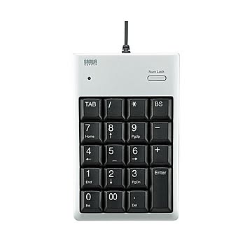 サンワサプライ USB2.0ハブ付テンキー NT-16UH2PKN