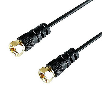 5個セット 極細アンテナケーブル 0.5m ブラック 両側ネジ式コネクタ AC05-452BKX5 管理No. 4589452993697