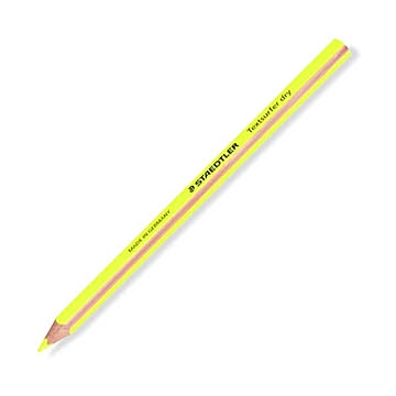 まとめ ステッドラー テキストサーファー ドライ蛍光色鉛筆太軸 ネオンイエロー 128 64-1 1セット12本  ×10セット
