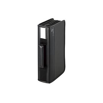 (まとめ)エレコム Blu-ray/DVD/CD対応 ファスナーケース CCD-SSB96BK×3セット