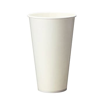 （まとめ）TANOSEE 両面ラミネート加工ペーパーカップ 420ml（14オンス）1パック（50個）【×10セット】