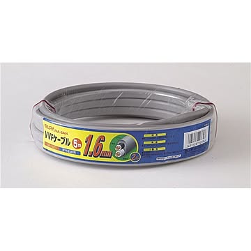 （まとめ） ELPA VVFケーブル 1.6mm^2*2芯 5m VA-5AH 【×5セット】