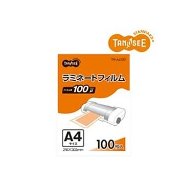 （まとめ）TANOSEE ラミネートフィルムグロスタイプ 100μ A4 216×303mm 100枚入×10パック