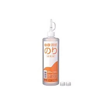 （まとめ） TANOSEE 液状のり 補充用 500ml 交換スポンジキャップ2個付 1本 【×10セット】