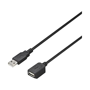 バッファロー（サプライ） USB2.0延長ケーブル A-A マグネット内蔵 2m ブラック BU2AAMG20BK
