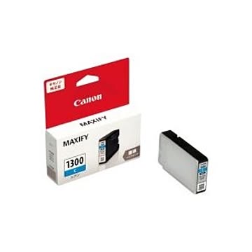 (業務用5セット) Canon キヤノン インクカートリッジ 純正 【PGI-1300C】 シアン(青)