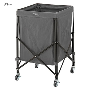 ラック 組立式 折りたたみ式 フォールディング バスケットワゴン MIP-74 幅36x奥行36x高さ56cm 東谷