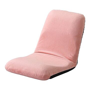 背筋ピン Mサイズ 座椅子 コーラルピンク スチールパイプ リクライニング 日本製