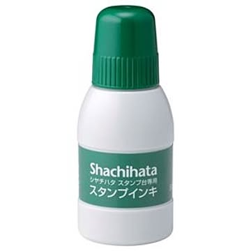 （まとめ） シャチハタ スタンプ台専用補充インキ 40ml 緑 SGN-40-G 1個 【×10セット】