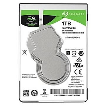 Seagate Guardian BarraCudaシリーズ 2.5インチ内蔵HDD 1TB SATA6.0Gb／s5400rpm 128MB ST1000LM048