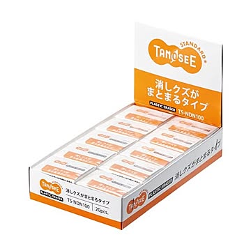 (まとめ) TANOSEE 消しゴム（まとまるタイプ） 中 1セット（20個）  【×10セット】