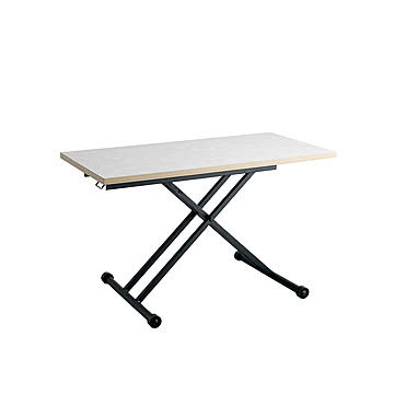 昇降 テーブル センターテーブル 120cm 昇降テーブル リビングテーブル デスク 無段階 高さ調節 ガス圧 おしゃれ 白 北欧 ナチュラル 韓国風 モダン 耐熱