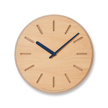 掛け時計 壁掛け時計 おしゃれ 北欧 Paper-Wood CLOCK line ペーパーウッドクロック 29cm DRL19-06 木製 時計 モダン シンプル かわいい リビング ダイニング 書斎