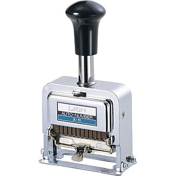 ナンバリング スタンプ A型 12桁3様式E字体