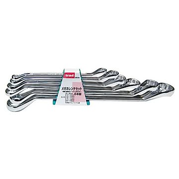 (業務用10セット) TRAD メガネレンチセット 【6本組×10セット】 8〜24mm #8-24 〔DIY用品/大工道具〕