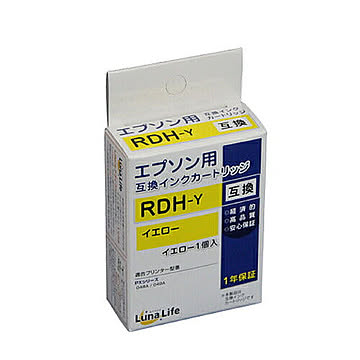 エプソン用 互換インクカートリッジ RDH-Y イエロー LNEPRDH-Y 管理No. 4582458926713