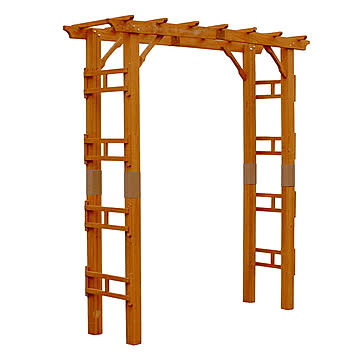 天然木製アーチ 組立式 Flex Pergola FLPG-R1900 幅1905x奥行610x高さ2030mm 住まいスタイル