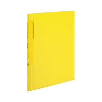コクヨ クリヤーブックノビータウェーブカットポケット・固定式A4タテ 20ポケット 背幅5〜40mm 黄 ラ-TN560Y 1セット10冊