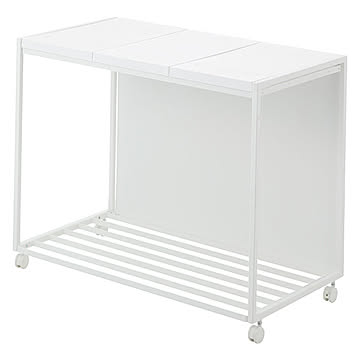 tower タワー(山崎実業)  蓋付き目隠し分別ダストワゴン 45L 3分別 Three-Compartment Recycling Cart With Lid [45L] ゴミ箱 分別 蓋付き