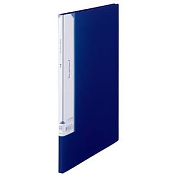 (まとめ) ビュートン 名刺ホルダー A4タテ 200名用 ヨコ入れ ダークブルー INC-A4-200DB 1冊 【×10セット】