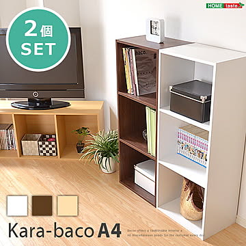 カラーボックス ケース 小物 3段 a4 2個セット 収納棚 多目的棚 本棚 一人暮らし セール 北欧【OG】グランデ リビング収納(模様替え ホワイト 白 ナチュラル 書棚 ワンルーム)