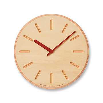 掛け時計 壁掛け時計 おしゃれ 北欧 Paper-Wood CLOCK line ペーパーウッドクロック 29cm DRL19-06 木製 時計 モダン シンプル かわいい リビング ダイニング 書斎