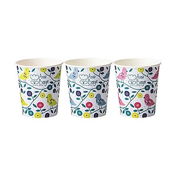 TANOSEE 紙コップ LittleBird 205ml（7オンス）1セット（2000個：80個×25パック）