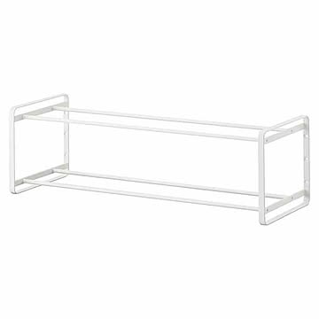 tower タワー (山崎実業) 石こうボード壁対応ウォールシューズラック 2段 Two-Tier Wall-Mounted Shoe Rack 下駄箱 シューズケース シューズホルダー