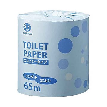 スマートバリュー 業務用トイレットペーパー ES65m 100個 セット×3