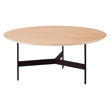 東谷 HIT-233 ラウンドテーブル 完成品 幅78x奥行78x高さ33.5cm ナチュラル