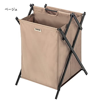 ラック 完成品 折りたたみ式 フォールディング バスケット L MIP-77 幅38x奥行44x高さ57cm 東谷