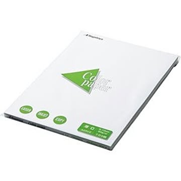 (まとめ) 長門屋商店 Color Paper A4 厚口 白 ナ-3301 1冊（100枚） 【×5セット】