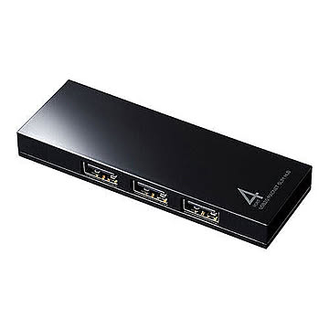 サンワサプライ 磁石付きスリム4ポートUSB2.0ハブ USB-2H401BKN 管理No. 4969887780527