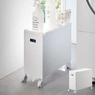 山崎実業 蓋付き収納ボックスワゴン タワー L tower 