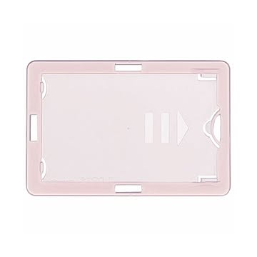 （まとめ） ライオン事務器 名札用ホルダータテヨコ兼用型 ソフトタイプ（IDカード用） ピンク N209H-5P 1パック（5枚） 【×5セット】