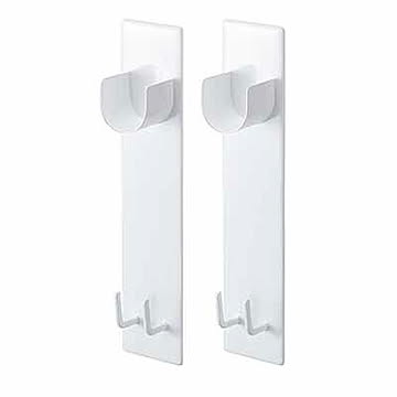 山崎実業 tower マグネットバスルーム物干し竿ホルダー 2個組 ホワイト