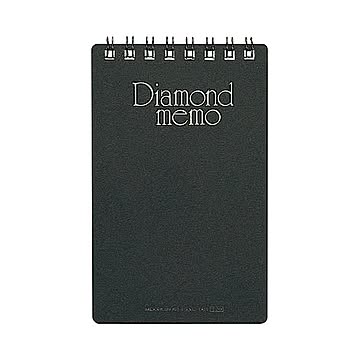 (まとめ) ミドリ ダイヤメモ＜M＞ 黒 19002-011 1セット(10冊) 【×10セット】