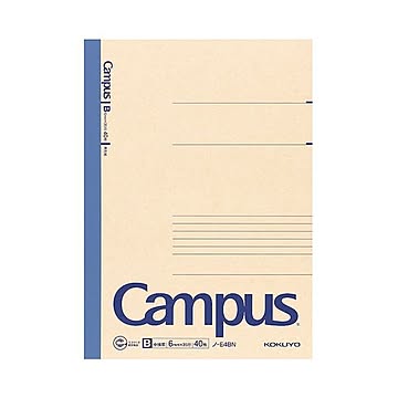 (まとめ) コクヨ 再生紙キャンパスノート セミB5 B罫 40枚 ノ-E4BN 1冊  【×50セット】
