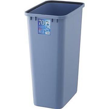 リスベルク 70L ブルー 角ペール 店舗・ベランダ・庭用 ゴミ箱 フタ別売 約幅31.6cm