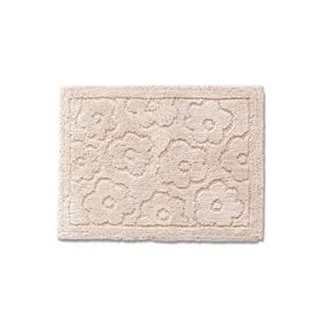 サニー 30個セット バスマット 吸水 抗菌 防臭 約36×55cm 花柄 ベージュ