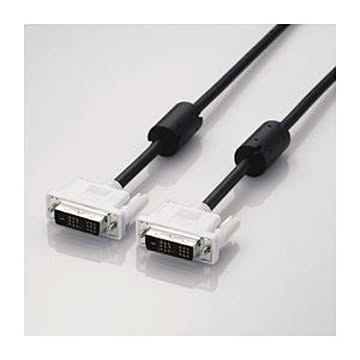 （まとめ）エレコム DVIシングルリンクケーブル（デジタル） CAC-DVSL10BK【×3セット】